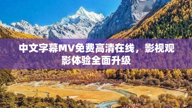 中文字幕MV免费高清在线，影视观影体验全面升级
