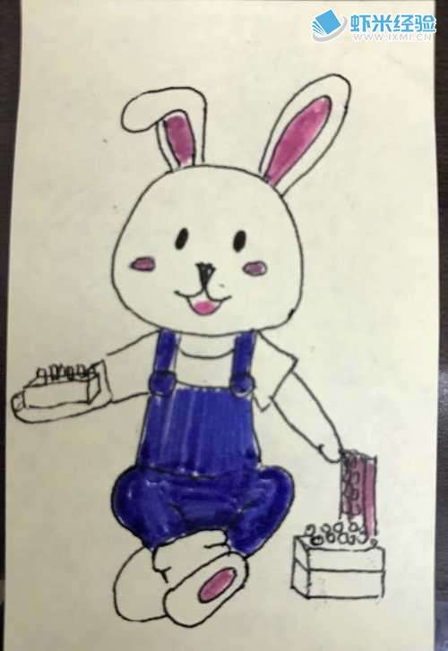 怎样绘制一只卡通兔子？