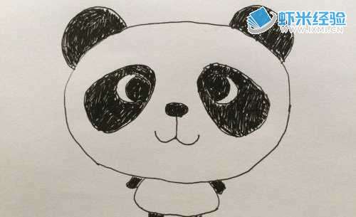 最简单熊猫宝宝的画法
