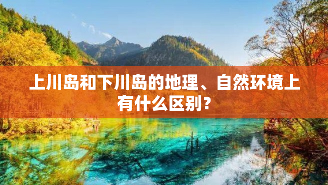 上川岛和下川岛的地理、自然环境上有什么区别？