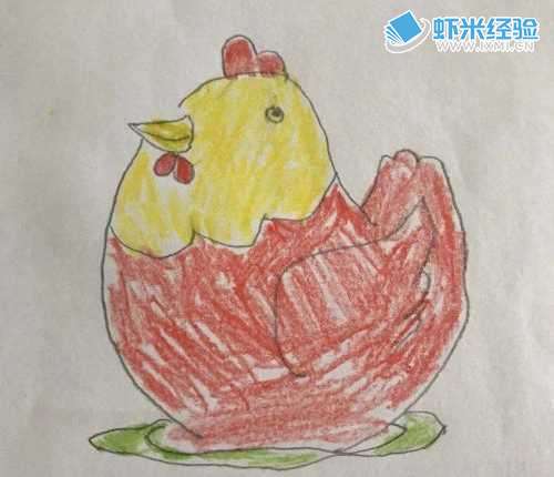母鸡画法__画母鸡的最简单画法