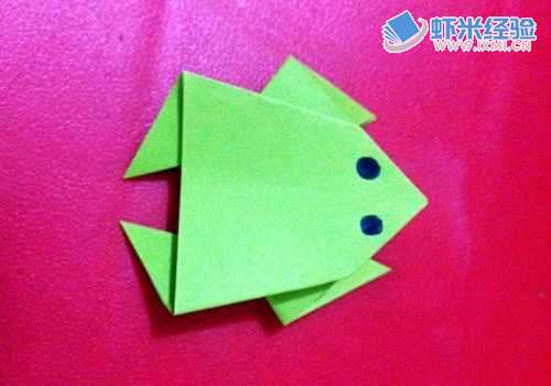 简单纸青蛙的折法