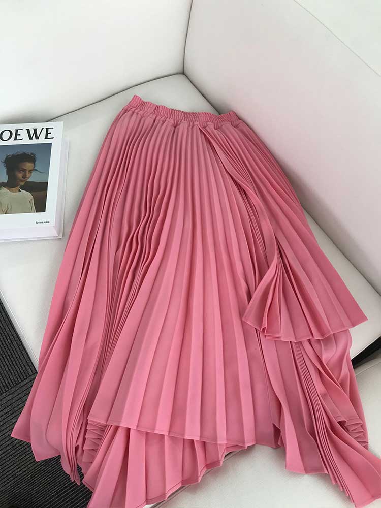 粉色裙子如何搭配打底裤