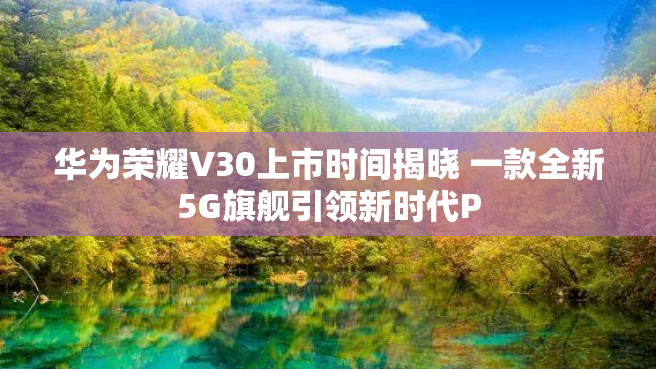 华为荣耀V30上市时间揭晓 一款全新5G旗舰引领新时代P