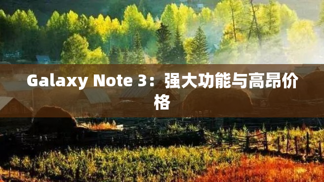 Galaxy Note 3：强大功能与高昂价格